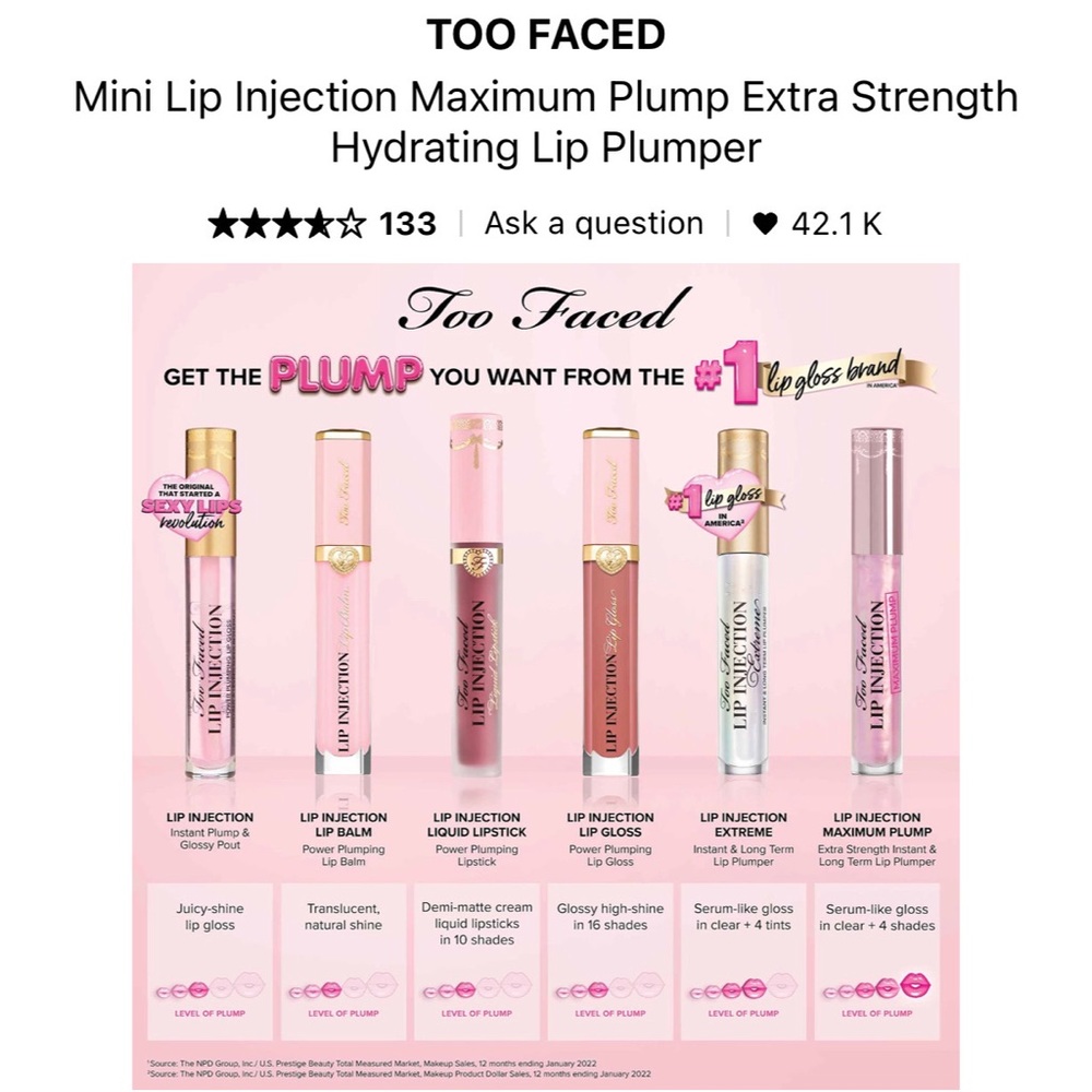 Too Faced Lip Injection Extreme - Picture 8 of 11